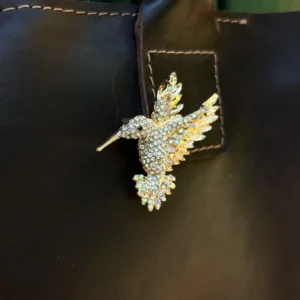 Prendedor Colibrí Dorado