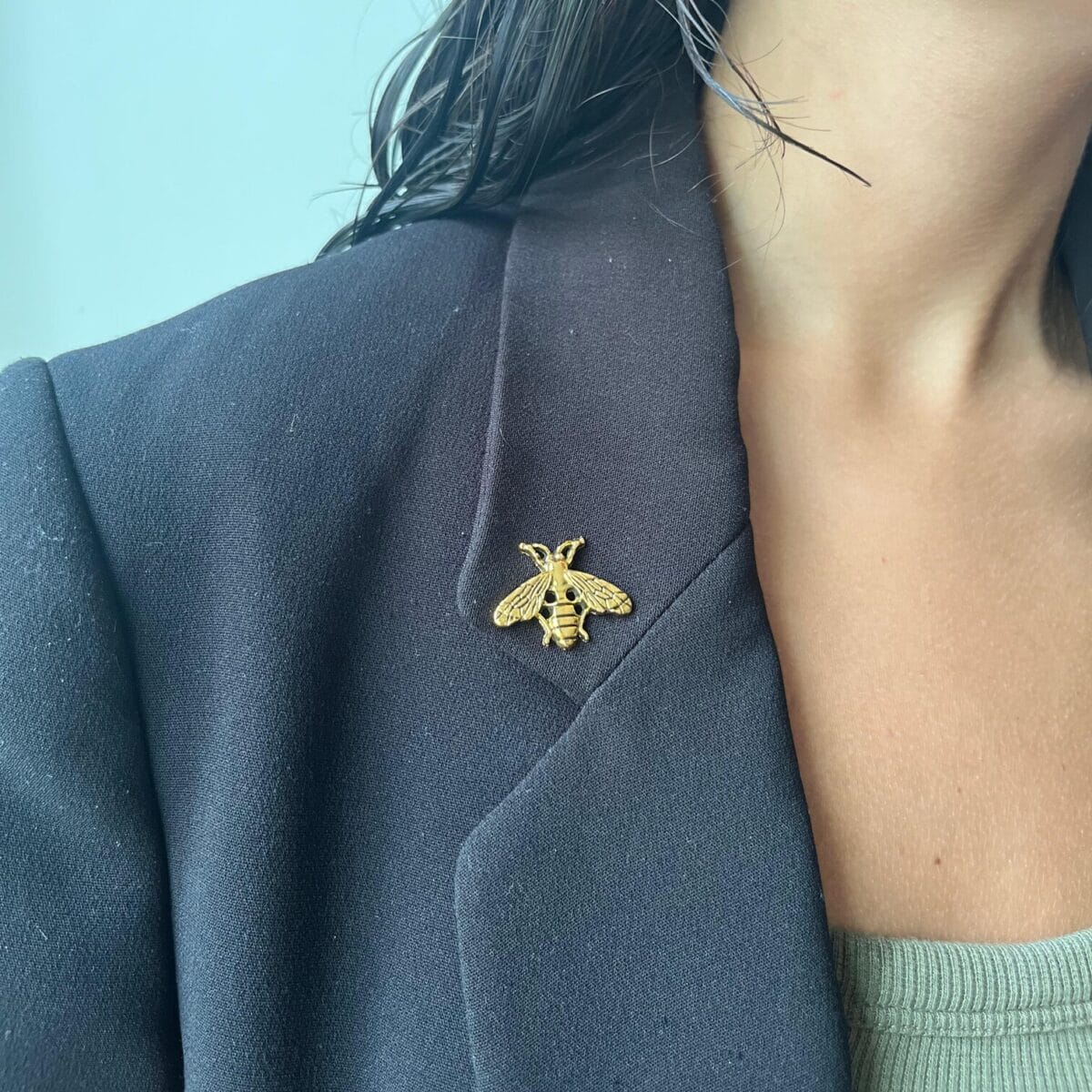 Prendedor Bee Mini Dorado