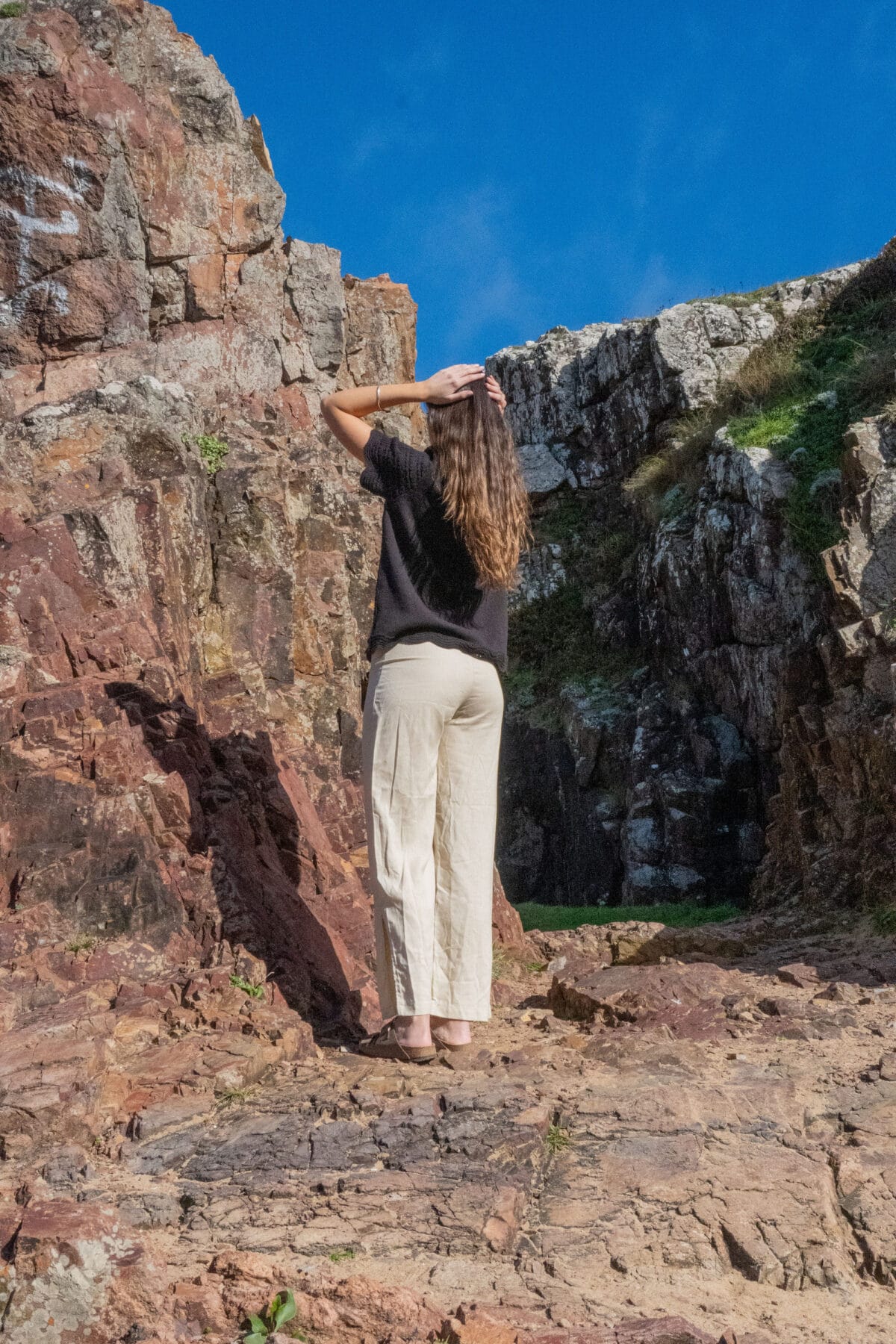 Pantalon Brise Lino Beige - Imagen 5
