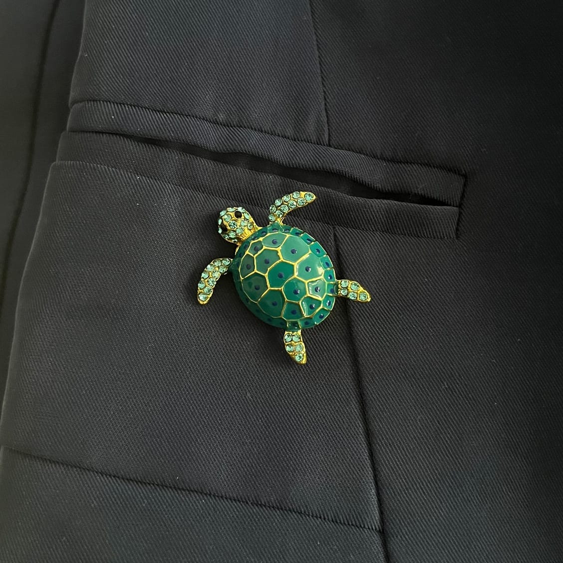 Prendedor Tortuguita Celeste